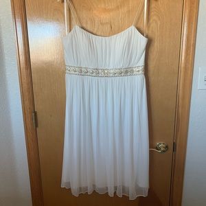 Knee length wedding dress